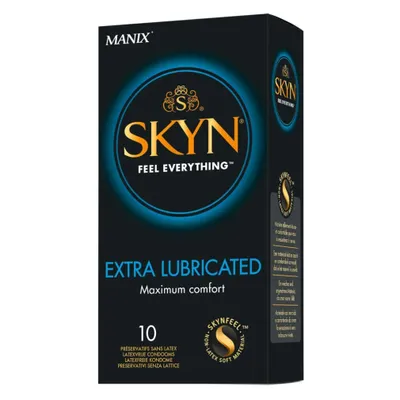Produktbild von Manix SKYN Extra Lube, Männliches Kondom, weich, Transparent, Polyisopren, Regelmäßig, 53 mm