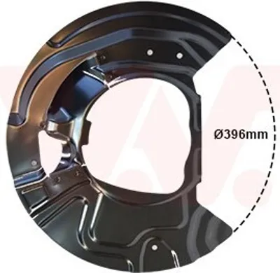 Produktbild von VAN WEZEL Spritzblech Bremsscheibe für BMW X5 (E70) Vorne Links 0687371 Ankerblech