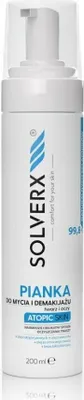 Image de SOLVERX Atopic Haut Foam pour laver et démaquiller le visage et les yeux 200ml