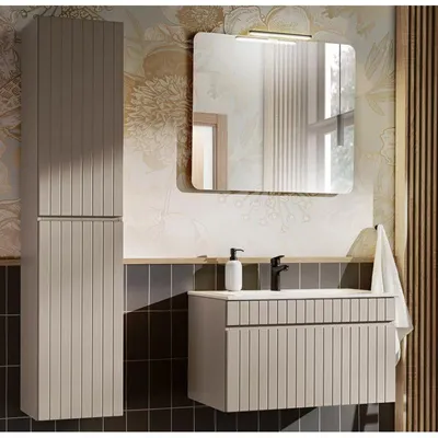 Imagen del producto de Conjunto de mueble de lavabo + 3 elementos - 80 cm - Emblematic Cashmere