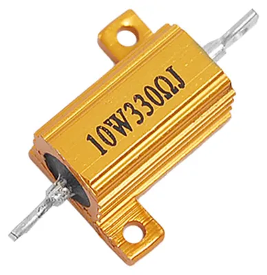 Image de 10W puissance 5% 330 ohms ršŠsistance bobinšŠe en fil d'aluminium ton or