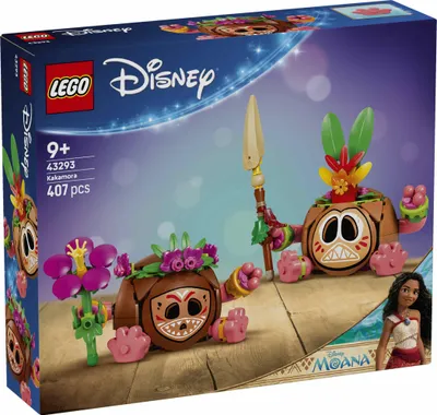 Productafbeelding van LEGO | Disney Vaiana - Kakamora - Speelgoedset inclusief 2 bloempotfiguren met kunstbloemen, geschikt als decoratie voor in huis - Cadeau voor meisjes vanaf 9 jaar en filmfans - 43293