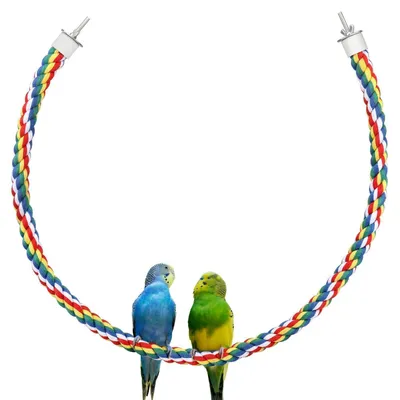 Produktbild von Vogel Sitzstange Seil Spirale 105cm für Wellensittiche und Papageien