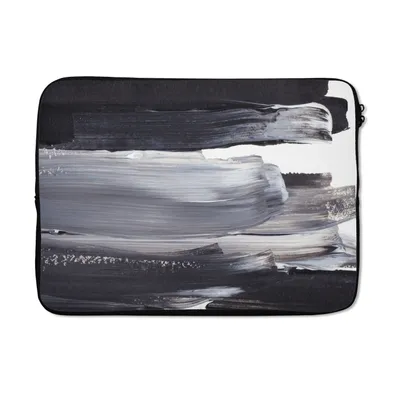 Produktbild von MuchoWow® Laptop Hülle 13 Zoll Farbe - Schwarz - Design Laptoptasche - Laptophülle - Sleeve - Rundumschutz