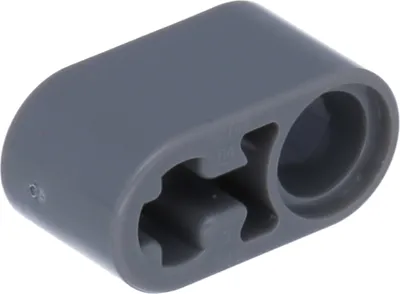 Produktbild von LEGO Technic: 50 Hebelarme 1x2, Pin- und Achsloch, Dunkelgrau