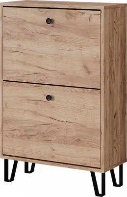 Immagine prodotto di Scarpiera Vicco Siri Rovere dorato 60 x 92 cm con 2 cassetti incernierati, Model 51834