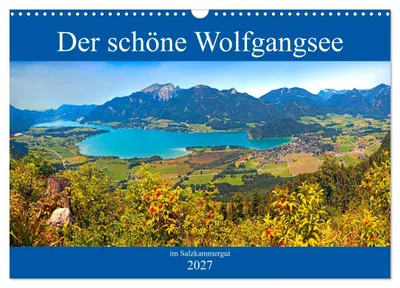 Produktbild von Der schöne Wolfgangsee im Salzkammergut (Wandkalender 2027 DIN A3 quer), CALVENDO Monatskalender