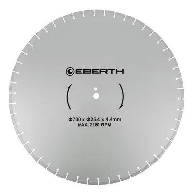 Immagine prodotto di Disco da taglio EBERTH Disco da taglio diamantato per pietra, calcestruzzo, piastrelle e gres porcellanato, disco diamantato con diametro 700 mm, foro 25,4 mm