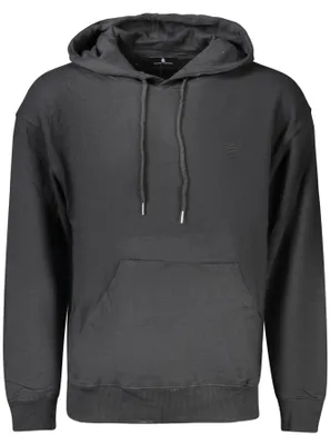 Produktbild von Herren Schwarzes Kapuzen-Sweatshirt - Elegant & Bequem mit Stickerei