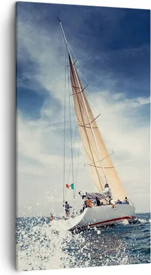 Produktbild von Bild auf Leinwand - Leinwandbild - Segeln Yacht Reise - 45x80cm - Wand Bild - Wanddeko - Wandbilder - Leinwanddruck - Bilder - Kunstdruck - Wanddekoration - Leinwand bilder - Wandkunst - PA45x80-2797