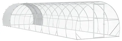 Obrázok produktu pre vidaXL Klietka pre slepice, strieborná, 1200 x 300 x 200 cm, pozinkovaná oceľ