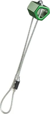 Klemmgerät "Hex Wired" von Black Diamond; grün; für Big Wall Klettern; mit Drahtschlinge.