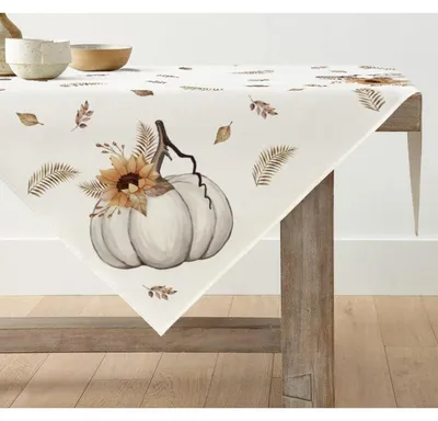 Immagine prodotto di Tovaglia autunnale, motivo decorativo, 100x100 cm, beige, in poliestere