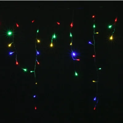 Image de Rideau lumineux 600LED IP44 10M, 8 modes avec timer - Multicolore