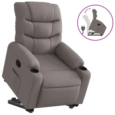 Produktbild von Relaxsessel mit Aufstehhilfe Taupe Stoff