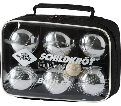 Produktbild von Elzusha – Boule-Set mit 6 Stahlkugeln und Zielkugel in einer Tragetasche