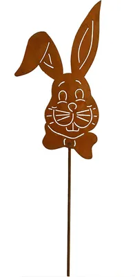 Produktbild von Rostikal Osterhase 65 cm Gartenstecker Rost Deko Frühling Osterdeko