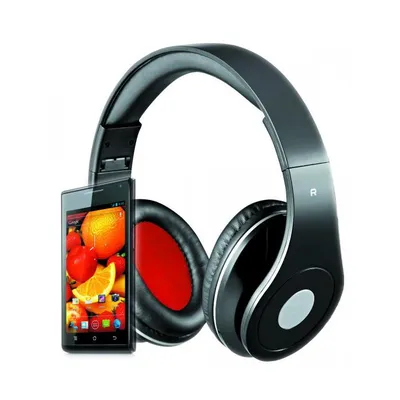 Image de Rebeltec Stereo Headset with microphone, 4pin mini jack AUDIOFEEL2 BLACK