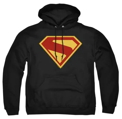 Produktbild von Superman - "2025" Kapuzenpullover für Herren/Damen Uni, Langärmlig TV35402 (M) (Schwarz)