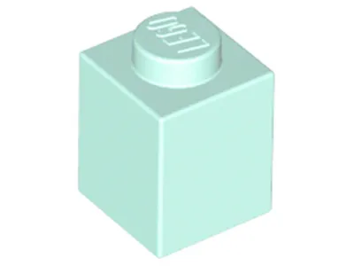Produktbild von Lego® 100 Stück 3005 Stein Brick 1x1 Part Basic Steine 100 Helles Aqua