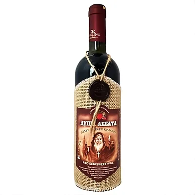 Produktbild von "Abts Seele" Rotwein mit Flaschenverkleidung lieblich 12% vol. 0,75L