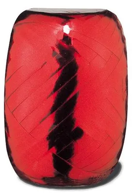 Produktbild von Geschenk oder Ballonband Rot Metallic 5mm 20 Meter