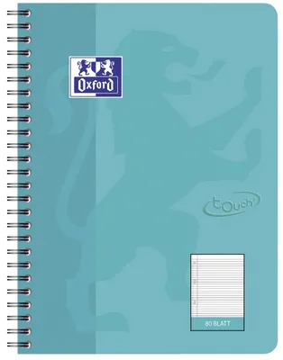 Produktbild von Oxford Collegeblock Touch B5 liniert 80 Blatt aqua