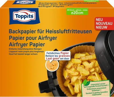 Image de Toppits Plaques à pâtisserie Airfryer 20cm 20 pièces | 7 pièces