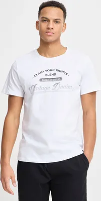 Produktbild von BLEND BHPillo Herren T-Shirt Kurzarm Shirt mit Print Rundhals-Ausschnitt Baumwollmischung Regular fit