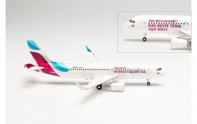 Produktbild von Herpa Wings 1:200 Airbus A 320 Eurowings Teamflieger 571838