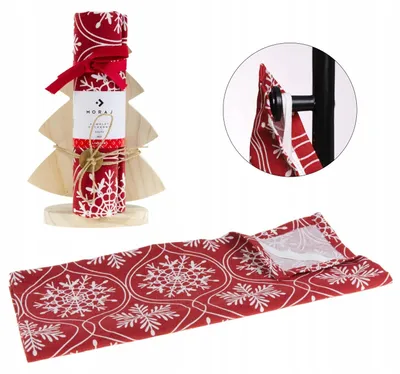 Produktbild von Moraj Weihnachtliches Küchenhandtuch-Set Baumwolle Geschenk