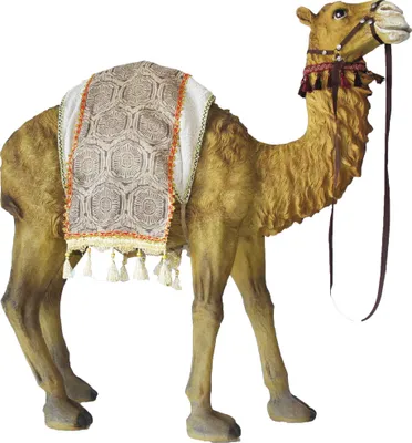 Krippenfigur Kamel Handbemalt - Detailgetreue Weihnachtsdekoration