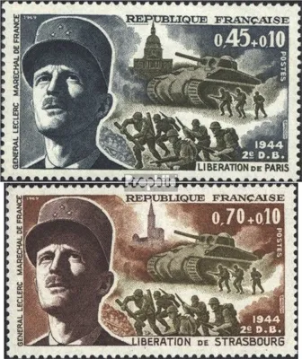 Produktbild von Briefmarken Frankreich 1969 Mi 1681,1691 (kompl.Ausg.) postfrisch Rückeroberung