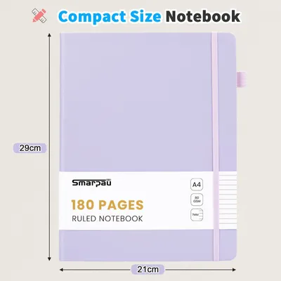 Productafbeelding van Notitieboek A4, geruit, 180 pagina's, 80 g/m² papier, geschikt voor notities