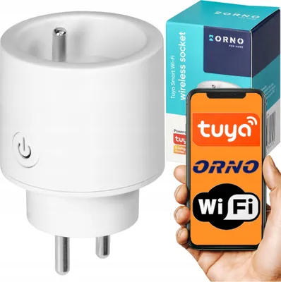 Image de Prise Wi-Fi ORSH-17500 - Blanche - Maison connectée - Suivi de la consommation d'énergie - Compatible avec Alexa