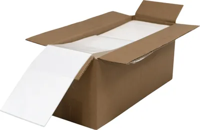 Produktbild von DULA Etiketten - Kompatibel mit Zebra 102x152mm - Fanfold - 2000 Etiketten pro Fanfold - Versandetiketten