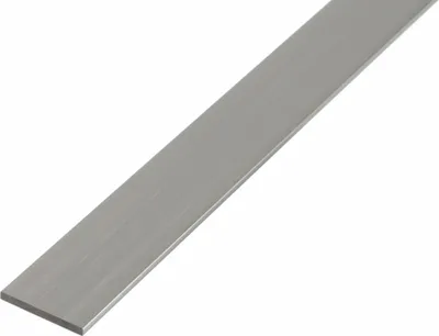 Produktbild von Alberts Flachstange | Aluminium, natur | 1000 x 20 x 5 mm