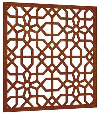 Obrázok produktu pre vidaXL Záhradná dekorácia na stenu 55x55 cm Corten Steel Maurský dizajn