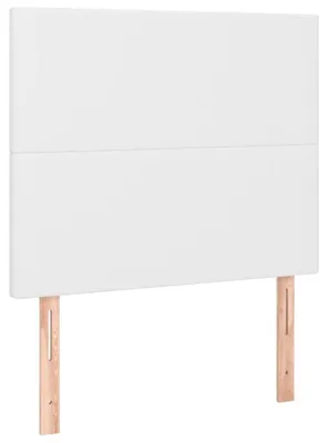 Productafbeelding van Hoofdbord van Kunstleer 100 x 5 x 118/128 cm Wit