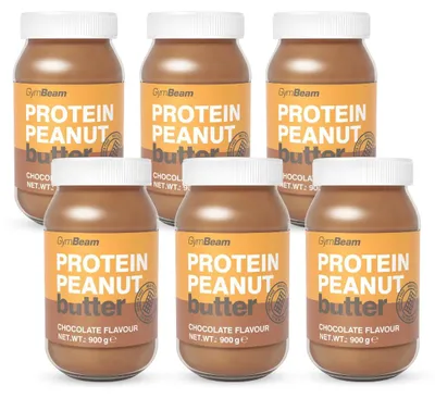 Obrázok produktu pre GymBeam – proteínové arašidové maslo, 6 x 900 g, čokoláda