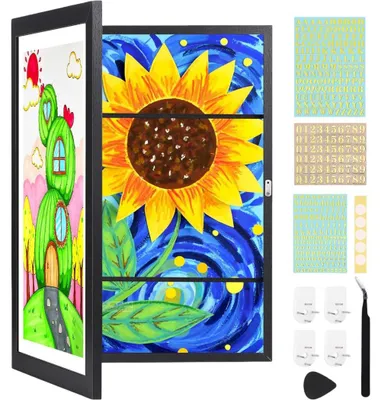 Produktbild von Bilderrahmen für Kinderzeichnungen A3 Wechselrahmen Schwarz 34x46 cm