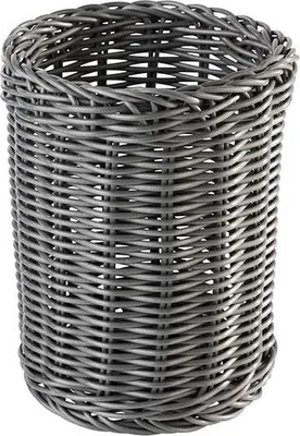 Produktbild von APS 40013 Besteckkorb ECONOMIC, Ø 12 cm, Höhe 15 cm, Polypropylen, anthrazit