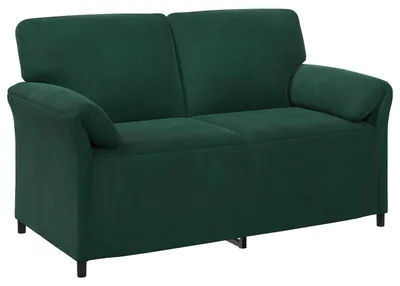 Zdjęcie produktu dla vidaXL Sofa dwuosobowa, ciemnozielona, 158 x 83 x 95 cm, aksamit