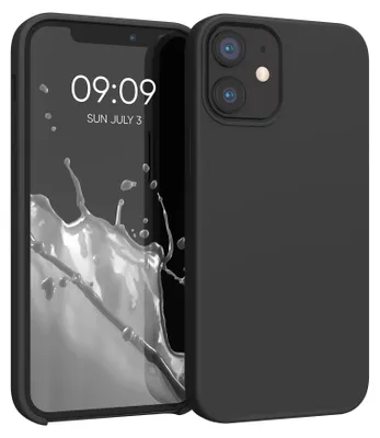 Produktbild von kwmobile Handyhülle für iPhone 12 mini Hülle, für iPhone 12 mini Case - Hülle Silikon - kabelloses Laden - Schwarz