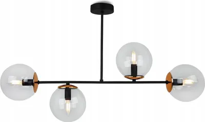 Produktbild von Deckenlampe Hängelampe Kronleuchter Loft elegant Glamour mit Glaskugeln