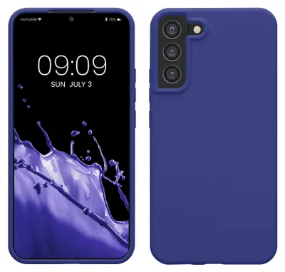 Produktbild von kwmobile Handyhülle für Samsung Galaxy S22 Plus Hülle - Case Silikon - Kabelloses Laden - Schutzhülle Cover in Blauviolett