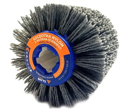 Produktbild von Glob Tools Holzalterungsbürste mit Schleiffasern 100x100x19mm Nylon