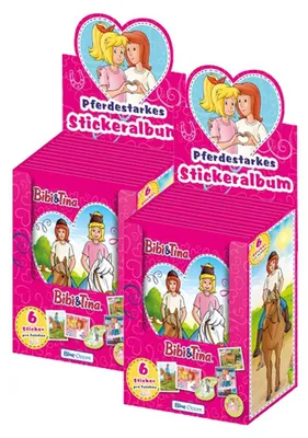 Produktbild von Bibi & Tina - 2023 - Sammelsticker - 2 Displays (72 Tüten)