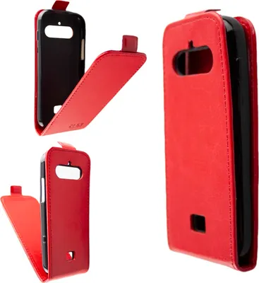 Immagine prodotto di caseroxx custodia protettiva flip cover compatibile con Doro 730X / 780X, custodia flip cover per smartphone in rosso