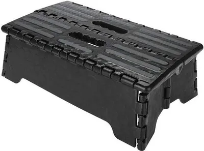 Obrázek produktu pro Skládací podpěra do auta s držákem – černá – 38 x 21,5 x 13 cm